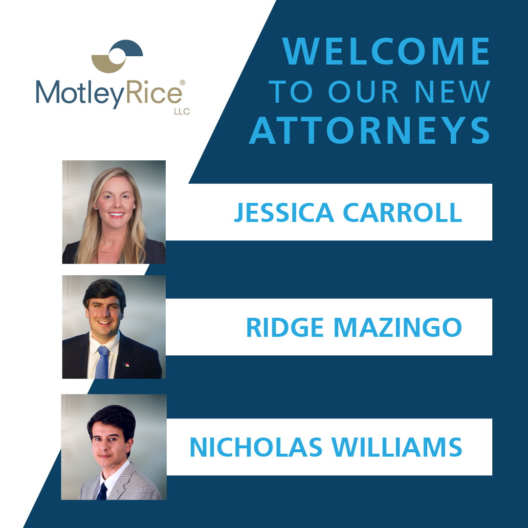 Welcome to our new attorneys: Jessica Carroll, Ridge Mazingo and Nicholas Williams.