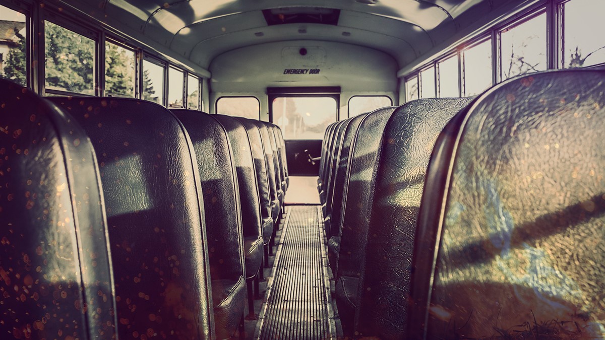 Schoo bus interior