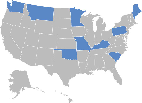 These states will need to present TSA officers with an alternative ID
