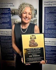 Jill Wilkins at the Burn Pits Gala of Valor (Courtesy Jill Wilkins) Jill Wilkins at the Burn Pits Gala of Valor (Courtesy Jill Wilkins)