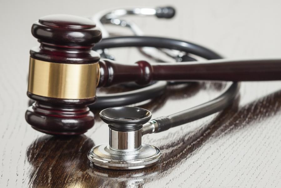 Gavel and stethoscope