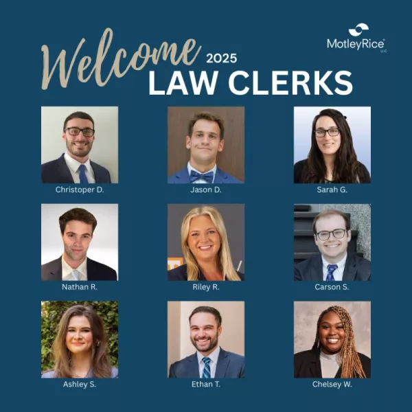 Motley Rice Welcomes 2025 Summer Law Clerks