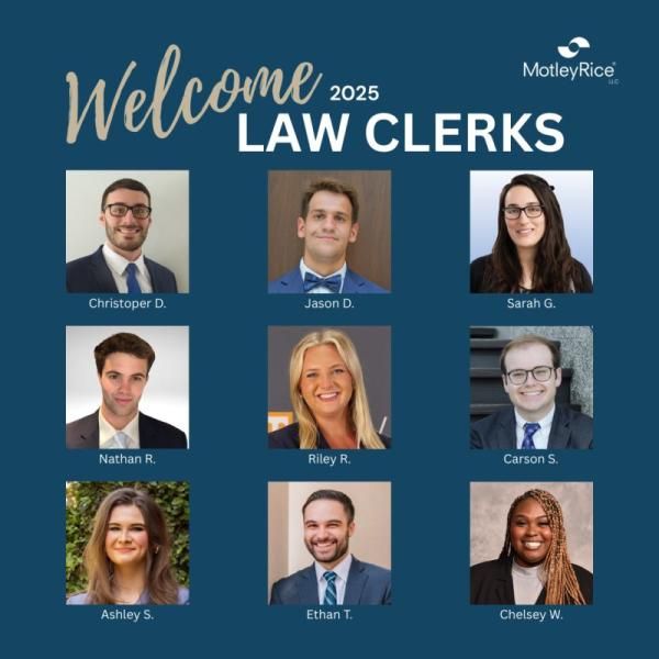 Motley Rice Welcomes 2025 Summer Law Clerks
